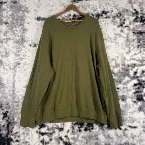 Duluth Trading Dang Soft Fleece Crew Shirt Mens Size 2XL Green Long Sleeve‎ - Picture 1 of 13